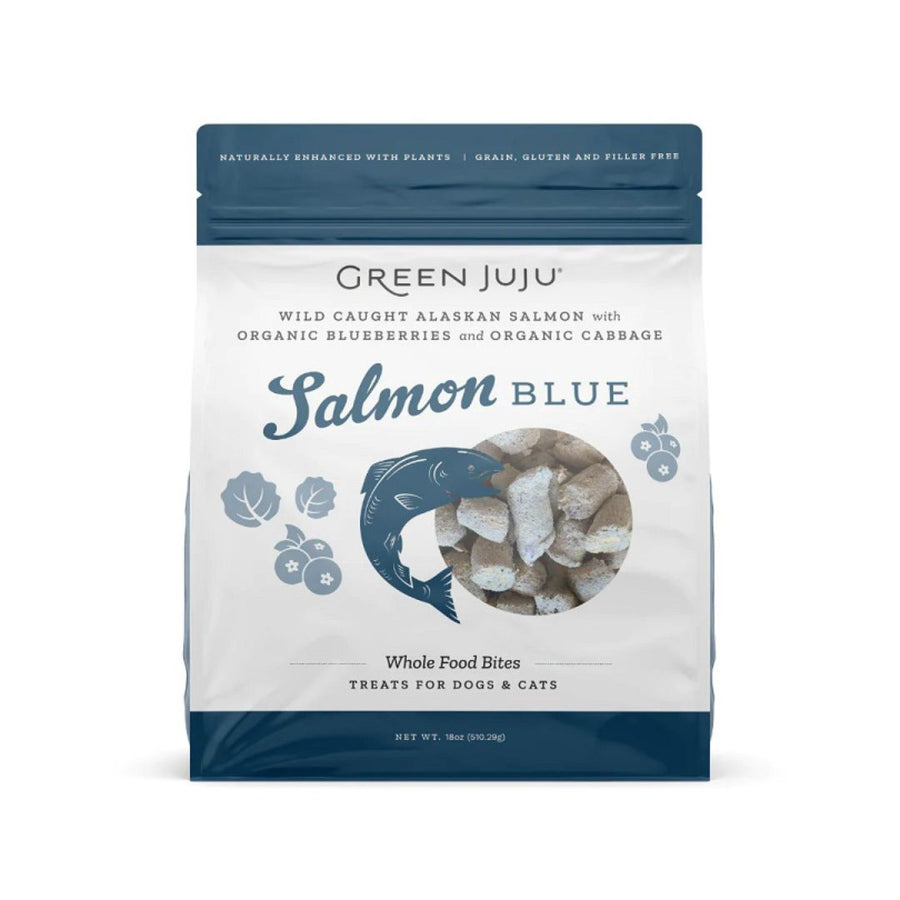 Green Juju Dog Freeze Dried Topper Salmon Blue 18Oz