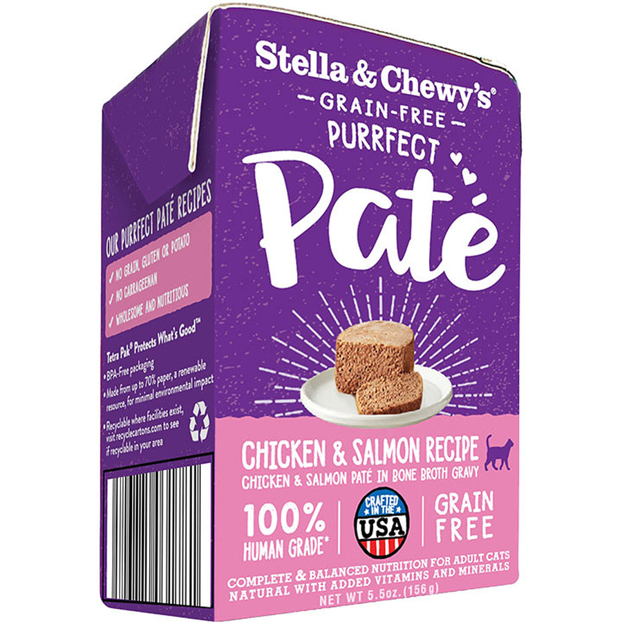 Stella and Chewys Cat Purrfect Pate Chicken and Salmon 5.5Oz (Case Of 12)